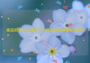 廢品回收怎么操作？怎樣知道各種廢品價格？